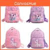Unicorn Cartoon Printed Backpack Nylon Construction Suitable For Children Daily