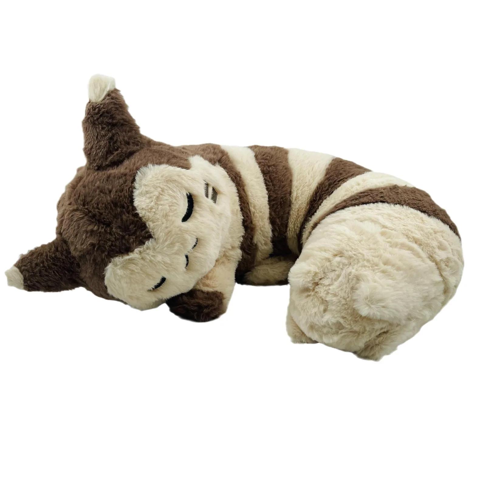 

45cm Furret Plush Toys Kawaii Sleep Furret Plush Doll Soft Stuffed Cartoon Cute Elf Neck Pillow Birthday Gift for Girls 45cm