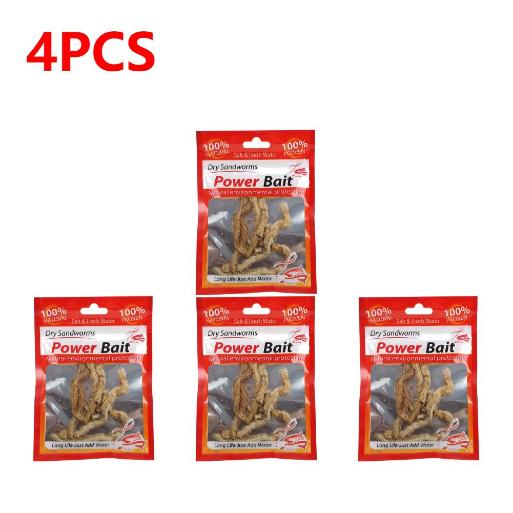30-1Pcs Artificial Sea Worms Fishing Bait Lifelike Dry Lugworm Sandworms Saltwater Freshwater Soft Smell Fishing Lures Bait