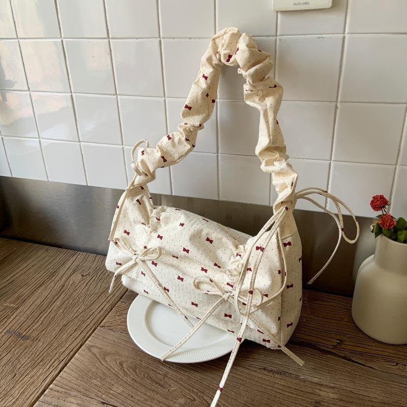 

New trendy floral design shoulder bag women s style large-capacity oblique underarm bag бежевый