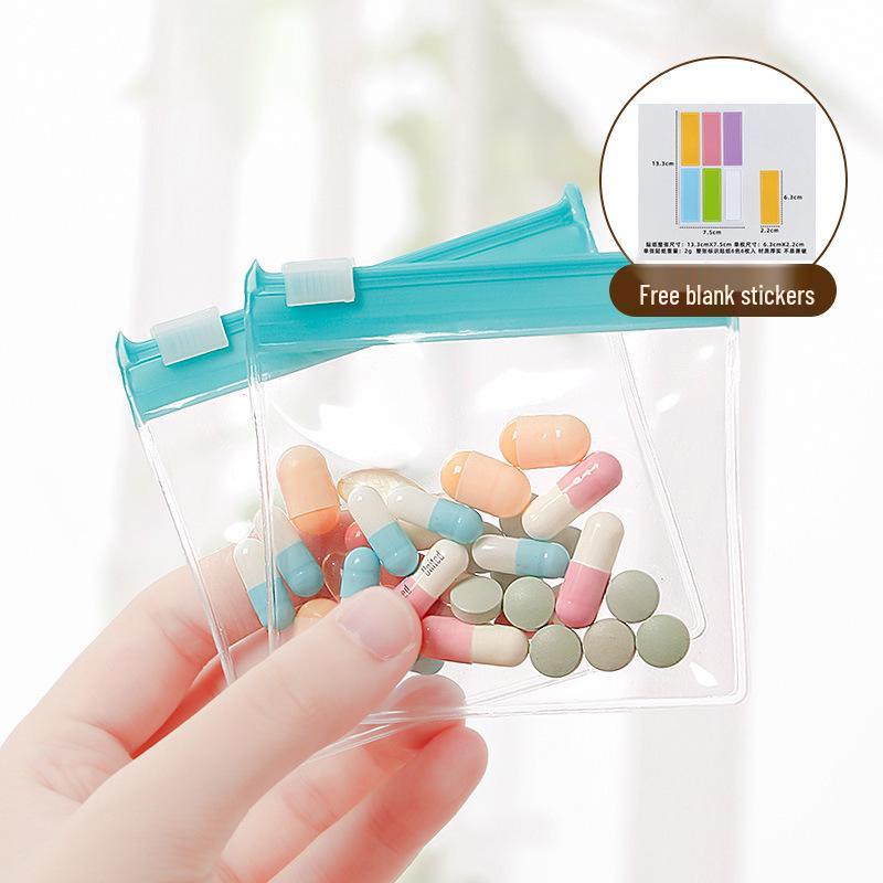 Przenośna Mini Saszetka-Dozownik na Leki na Tabletki i Pigułki
