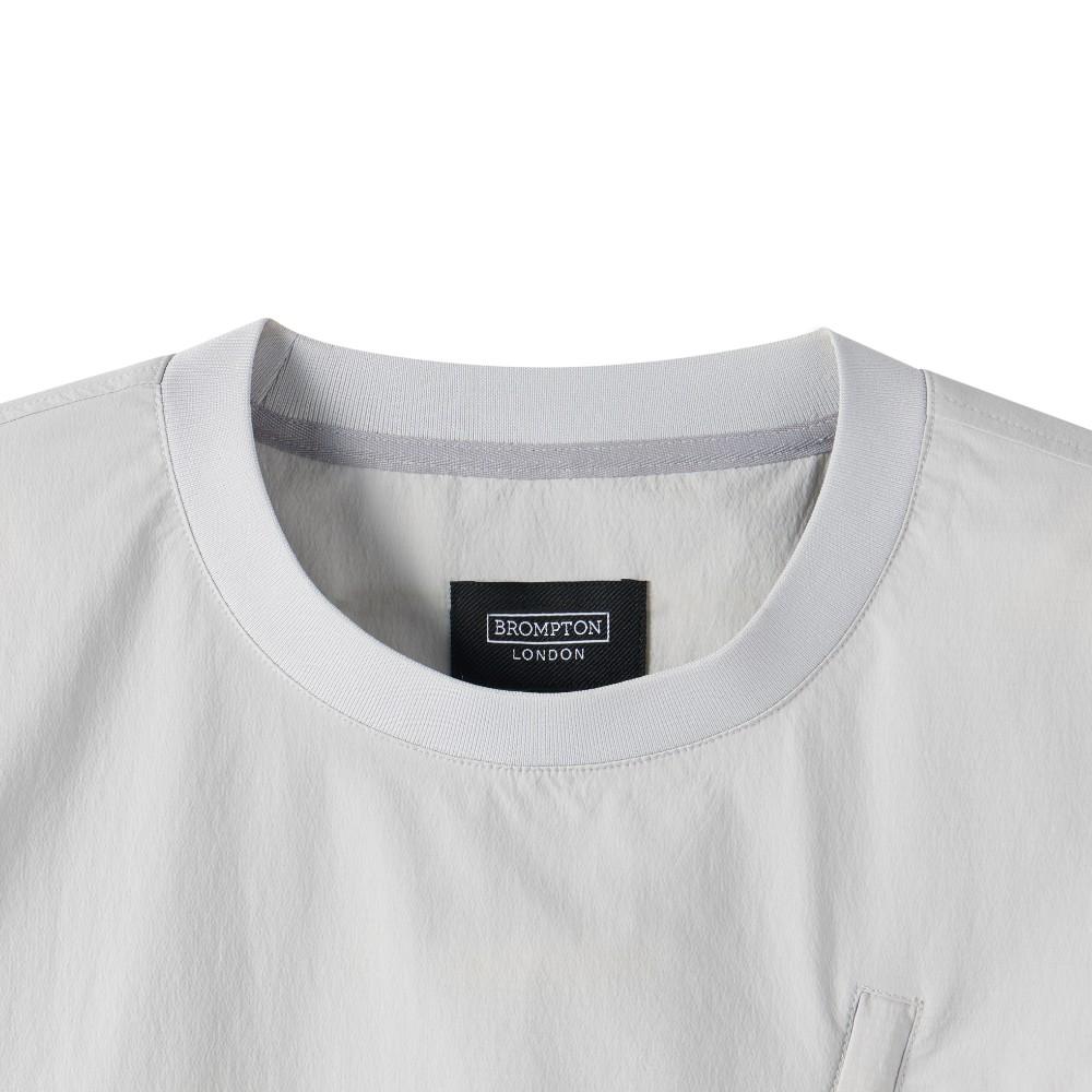 BROMPTON LONDON Lightweight Nylon Half Sleeve T-Shirt - L/Grey (P252Uts184)