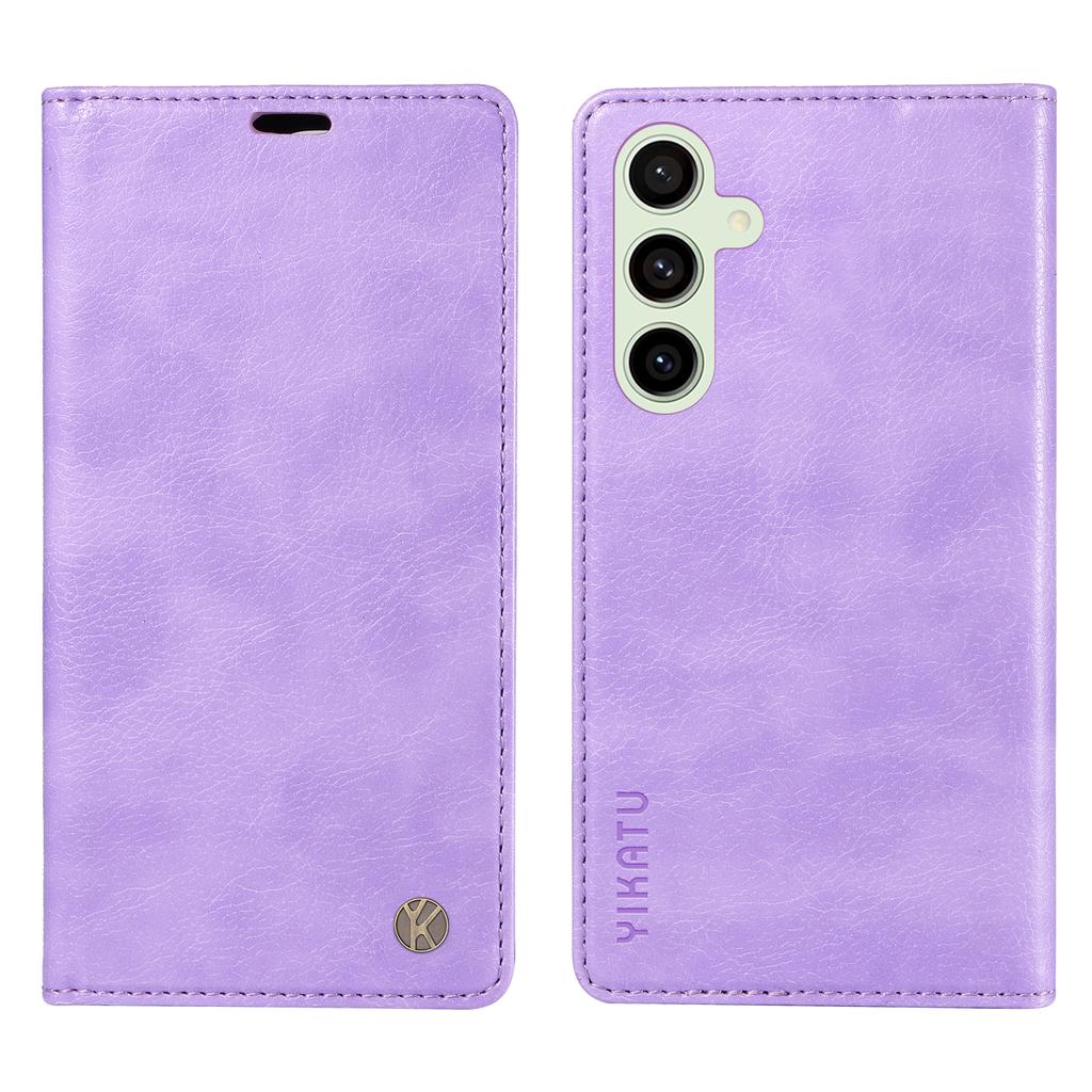 For Samsung Galaxy S24 FE Case Litchi Texture Leather Wallet Flip Phone Cover