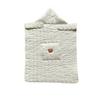 Baby Stroller Blanket Winter Thick Fleece Cloak Blanket Newborn Swaddle Wrap Hooded Infant Outdoor Windproof  Blanket
