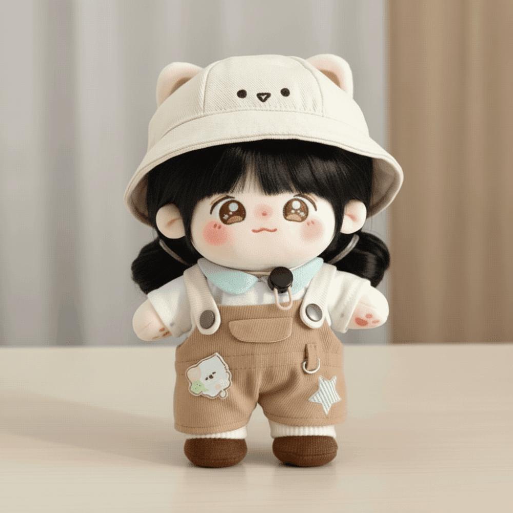 1 set Outfit Cotton Doll's Clothes Bear Hat Plush Doll Clothes  20cm Cotton Doll