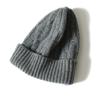 100% Cashmere  Cable Knitted Beanies New Design Custom Unisex Hats