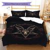 Satan Symbol Pattern Bedding,Quilt Set Quilt Cover Pillowcase Home Birthday Gift (1 * duvet cover + 2 * pillowcase, without core)