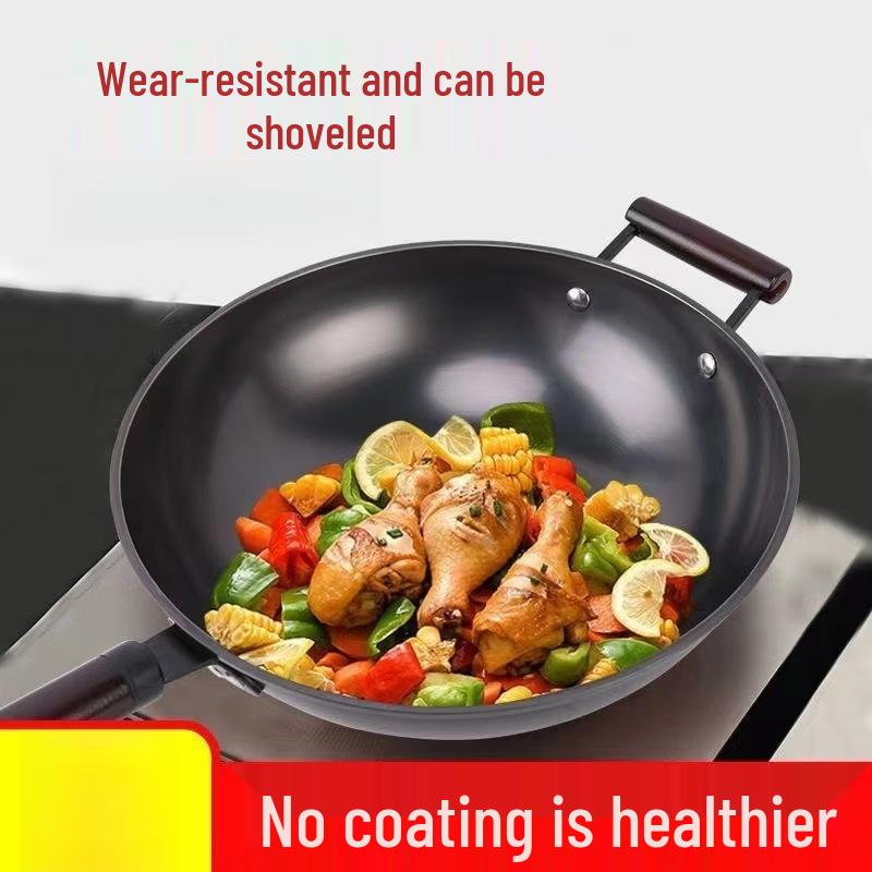 Zhishi 32cm Imported Cast Iron Wok