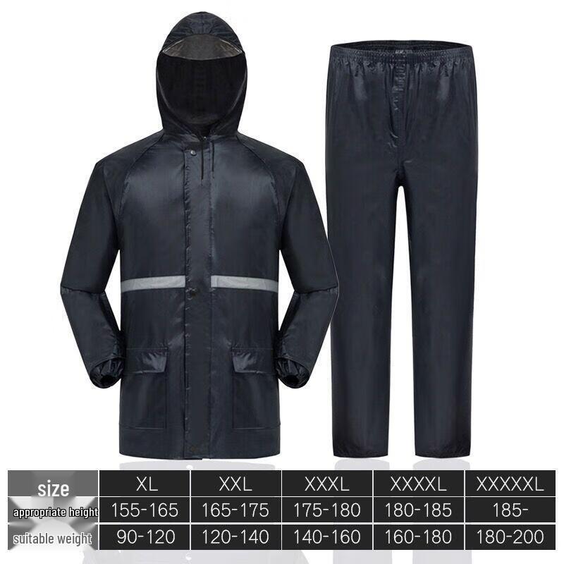 Yanli Men s Reflective Heavy-Duty Split Rain Suit 5XL