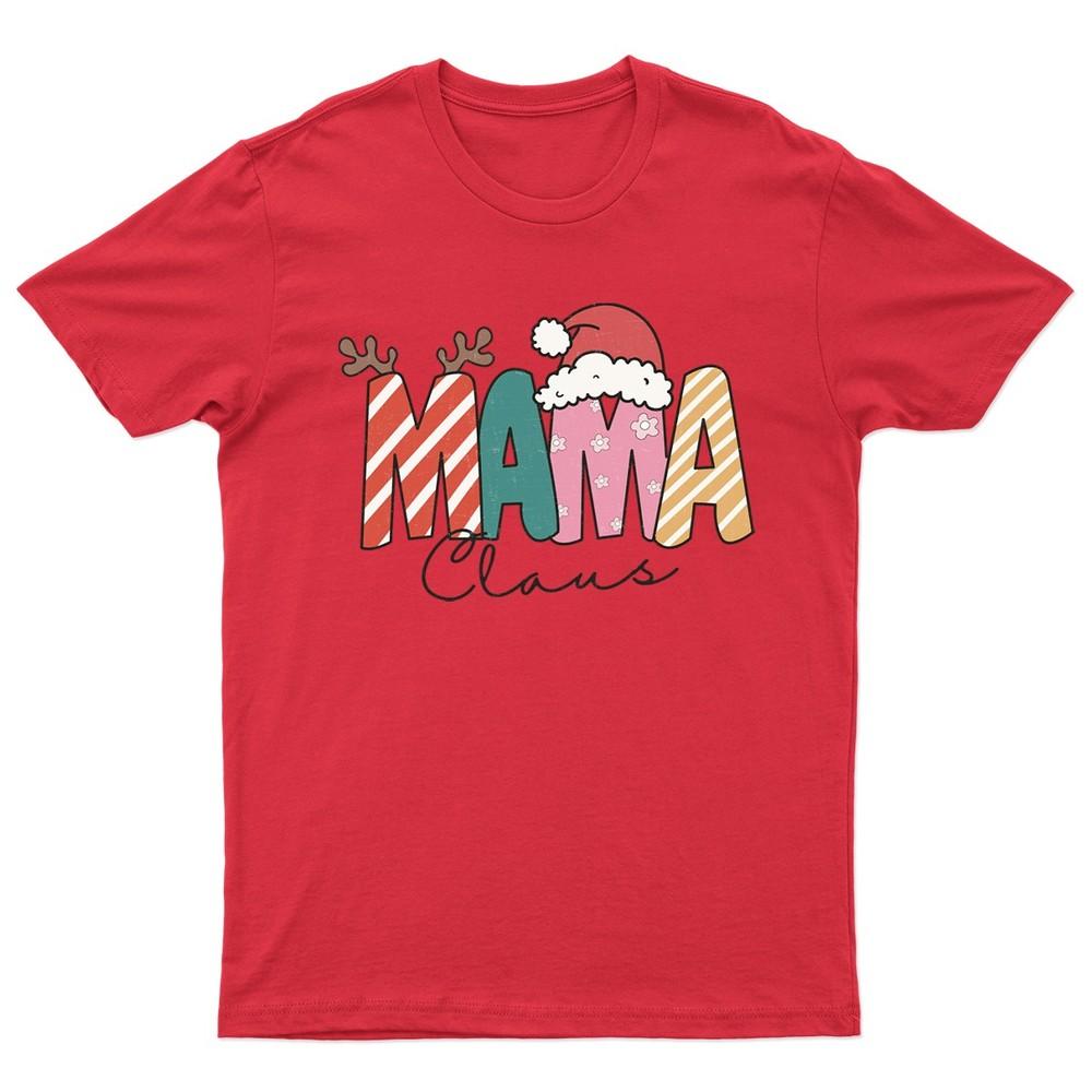 Mama Claus Christmas Holiday TShirt Unisex Gift Retro Seasonal Funny Xmas S