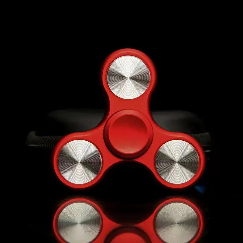 Three Leaf Fingertip Gyro Rotator Edc Seven Stage Electroplating Mixed Autism Adhd Finger Gyro Metal Bearing Decompression Gift