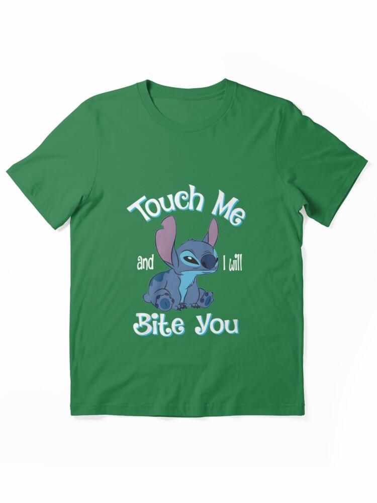 Lilo & Stitch The Series Stitch And Lilo Stitch Touch Me And I Will Bite You Essential Unisex T-Shirt