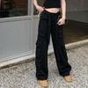 Trendy Unisex Multi-Pocket Street Overalls: Retro Loose-Fit Hip-Hop Pants