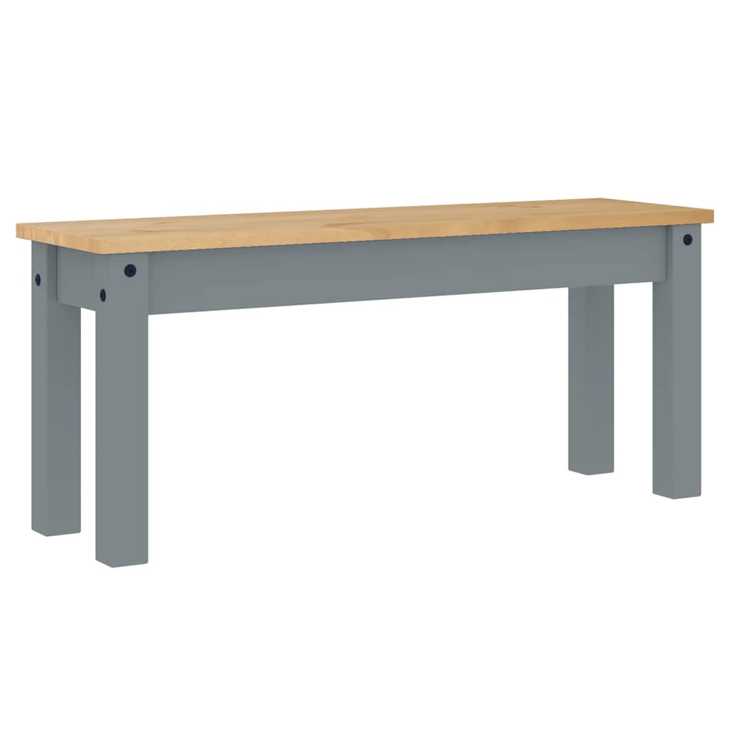4 Piece Dining Set PANAMA Gray Solid Pine Wood