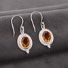 Citrine Gemstone Jewelry, 925 Solid Sterling Silver Earrings, Appealing Citrine Silver Jewelry, Handmade Earrings For Wedding Gift