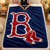 Flannel BlanketBoston Red Sox Warm Soft Throw Blanket for Indoor Sofa Bed Living Room Use