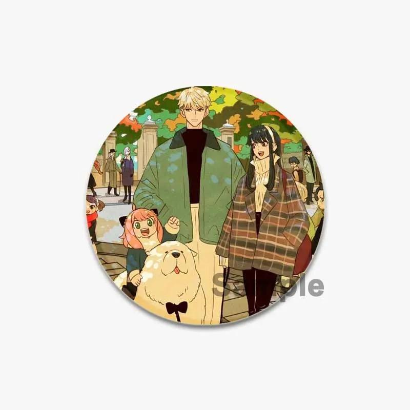 32/44/58mm SPY × FAMILY Badge Cute Anime Anya Forger/Damian Lapel Pins 58mm Round Brooch for Backpack Clothes Accessories Fan Jewelry Gift