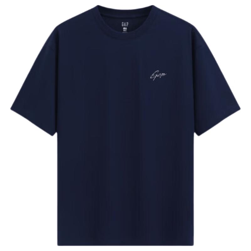 GAP Unisex Moisture-Wicking Logo Loose Fit T-Shirt