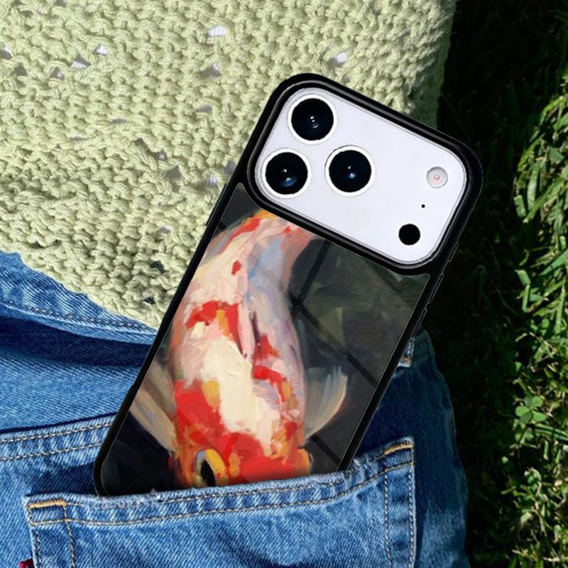 Goldfish Golden ornamental fish phone case cover Compatible with for IPhone 17air 16e 15 14 13 12 11Pro Max 17 Air