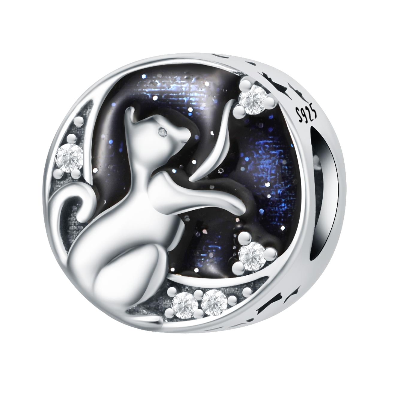 Аутентичный медный Шарм-бусина Шармы Роскошные Коллекционирование Звезды Кот Бусины-шармы Нанизывание Бусины-шармы Совместимы с Браслетами Сделай сам Женский Изящный Подарок