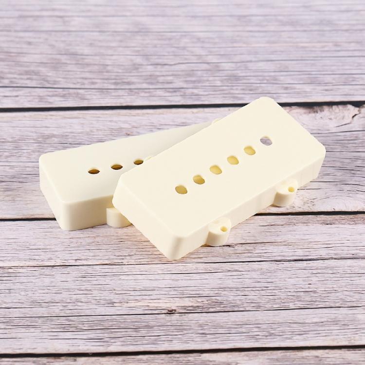 Plastic Guitar Pickup Covers in old Aged White for Guitar Models Replacement Part measurements