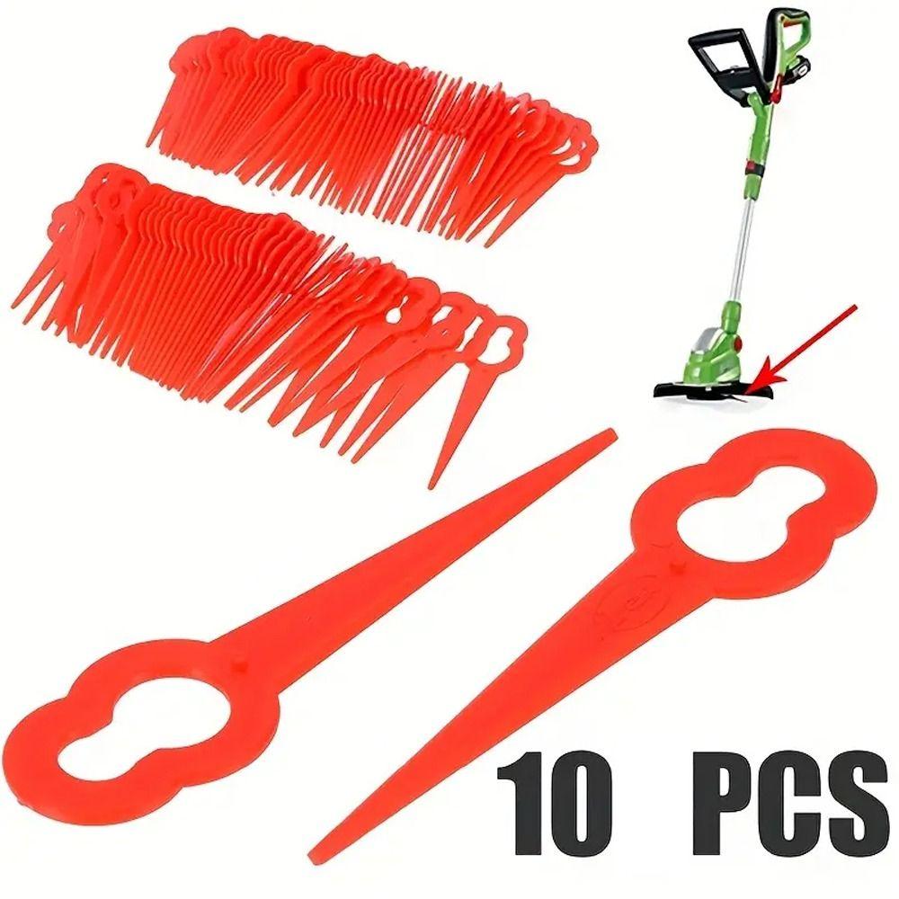 

10 шт. универсальные пластиковые лезвия для обрезки машин быстрорежущие пластиковые лезвия аксессуары двор белый