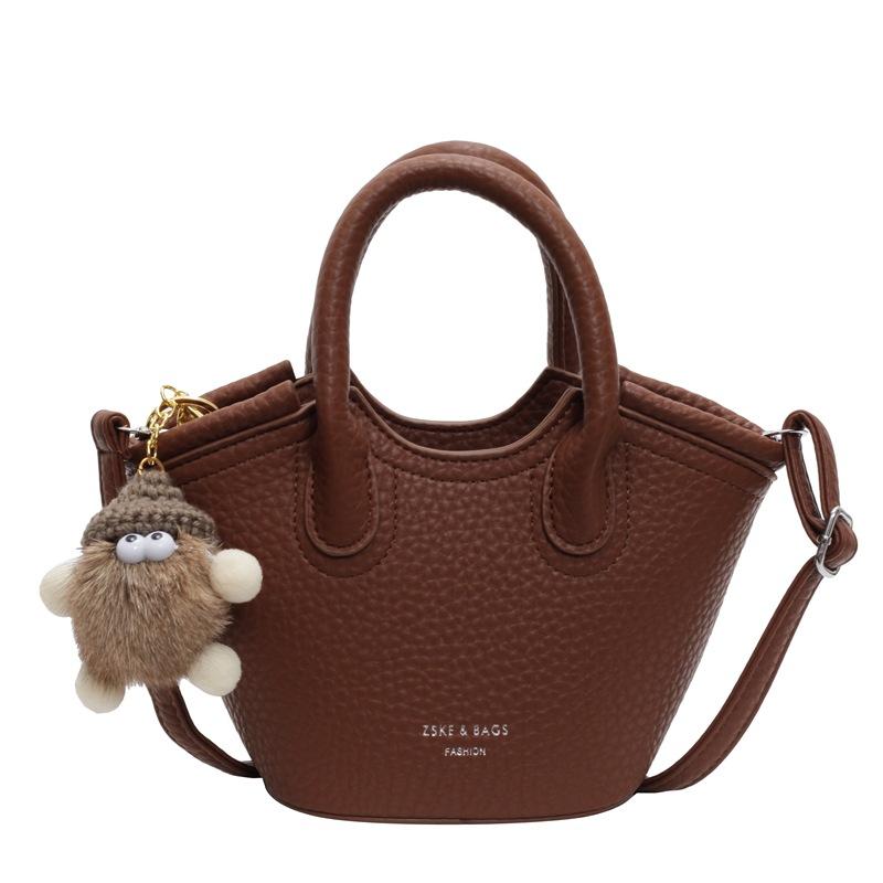 

Маленькая сумка женская новая универсальная сумка-мессенджер модная повседневная сумочка no pendant коричневый