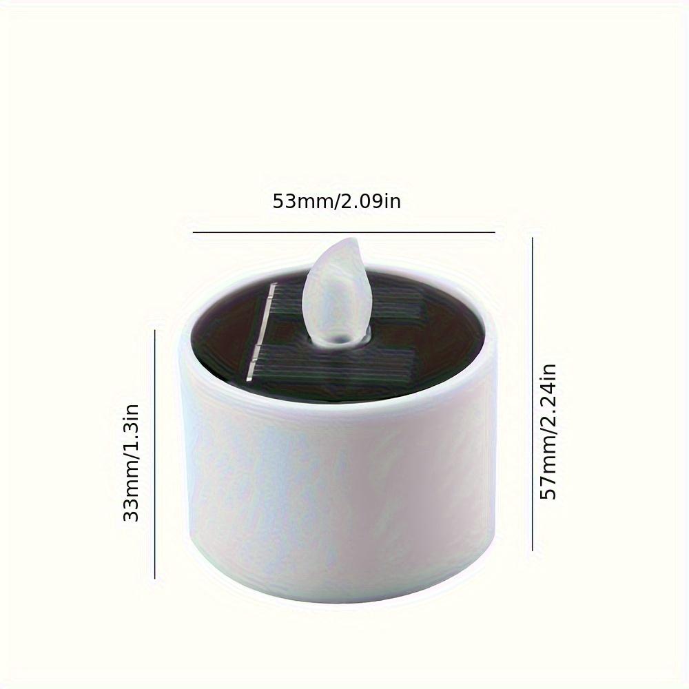 

Flameless Flickering Candle Lamp - Outdoor Solar LED Flame Light Suitable for Outdoor Steps, Garden, PatioPortable Flicker Flame for /Outdoor Use (No)