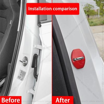 Car Door Lock Cover Auto Emblems Case for VW ID.3 ID.4X ID.4 Crozz ID.5 ID.6X Crozz ID.7 Vizzion ID.buzz ID.UNYX Tourer GTX