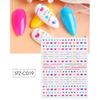 Nail Art Sticker Lovely Cute PET Valentine Heart Shaped Nail Art Tips Decoration for Couple