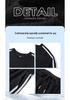 Men's Casual Jacquard Stripe T-Shirt & Shorts Two-Piece Set