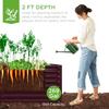 6x3x2ft Outdoor Metal Raised Garden Bed Deep Root Box Planter for Vegetables Flowers Herbs 269 Gallon Ccity 100 Non Toxic Mater