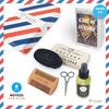 Kit Entretien & Soin De Barbier Par Sapiens : Coffret Barbe Avec Huile À Barbe, Brosse, Peigne Et Ciseaux