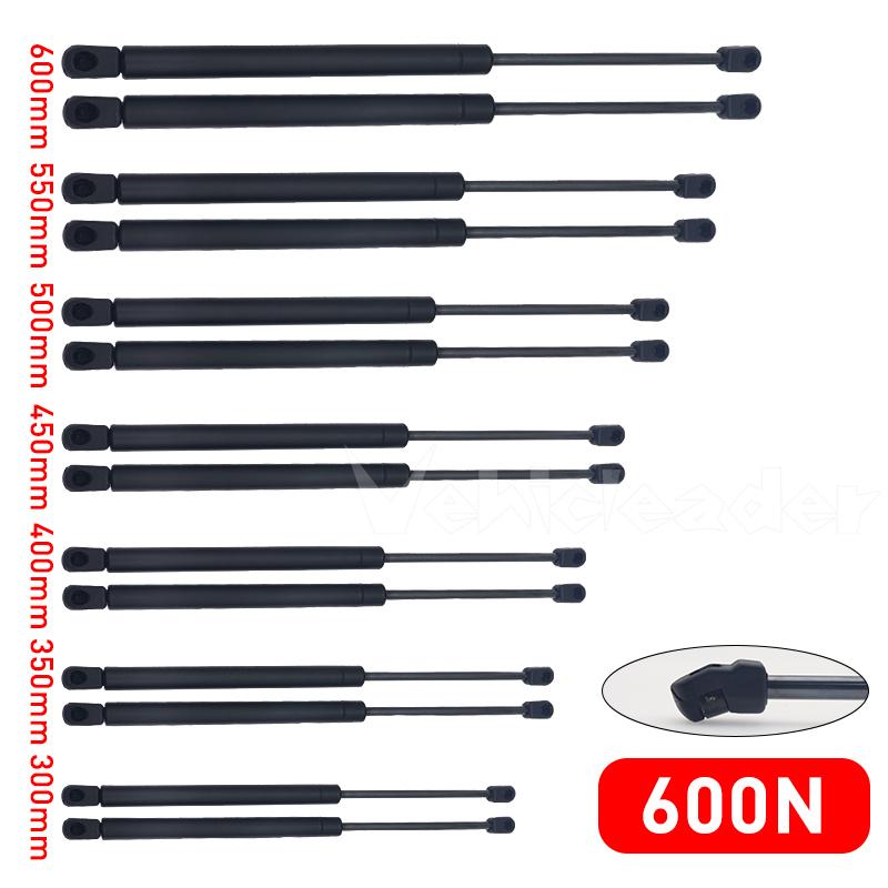 2 pezzi 600N 300/350/400/450/500/550/600mm Ammortizzatori a Gas per Auto Molle Ammortizzatori Supporti di Sollevamento Finestrini RV Ammortizzatore per Storage Finestrino Posteriore Camper