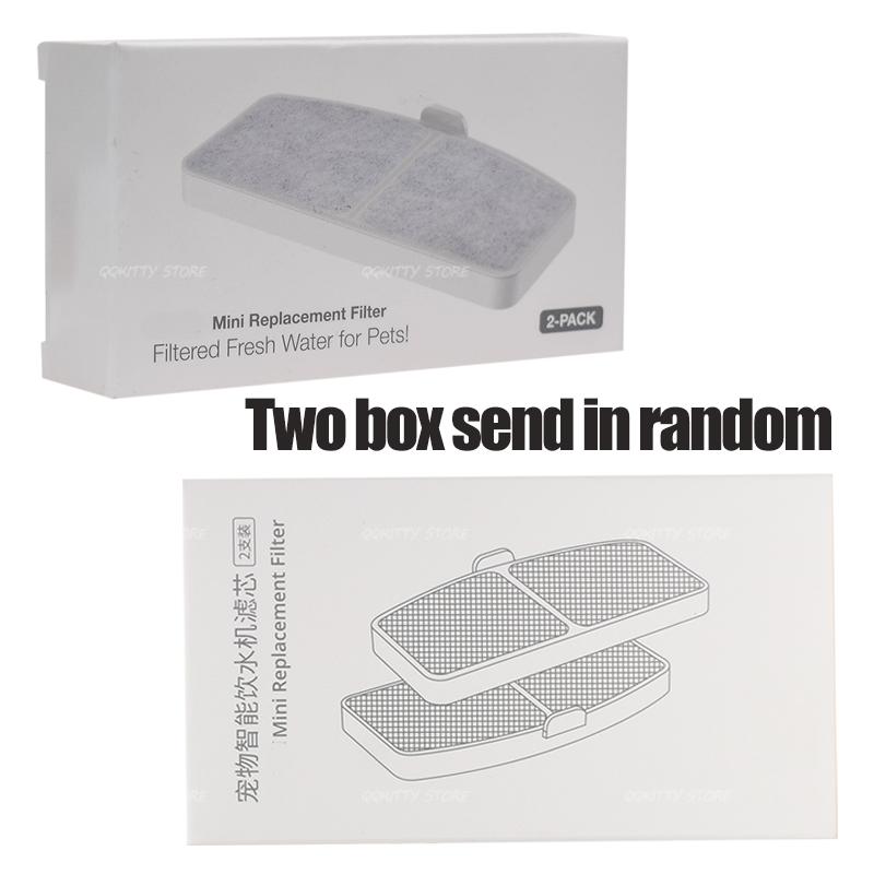 2pcs Pet Water Fountain Replacement Activated Carbon Filters for Cat Dog Water Drinking Fountain Dispenser