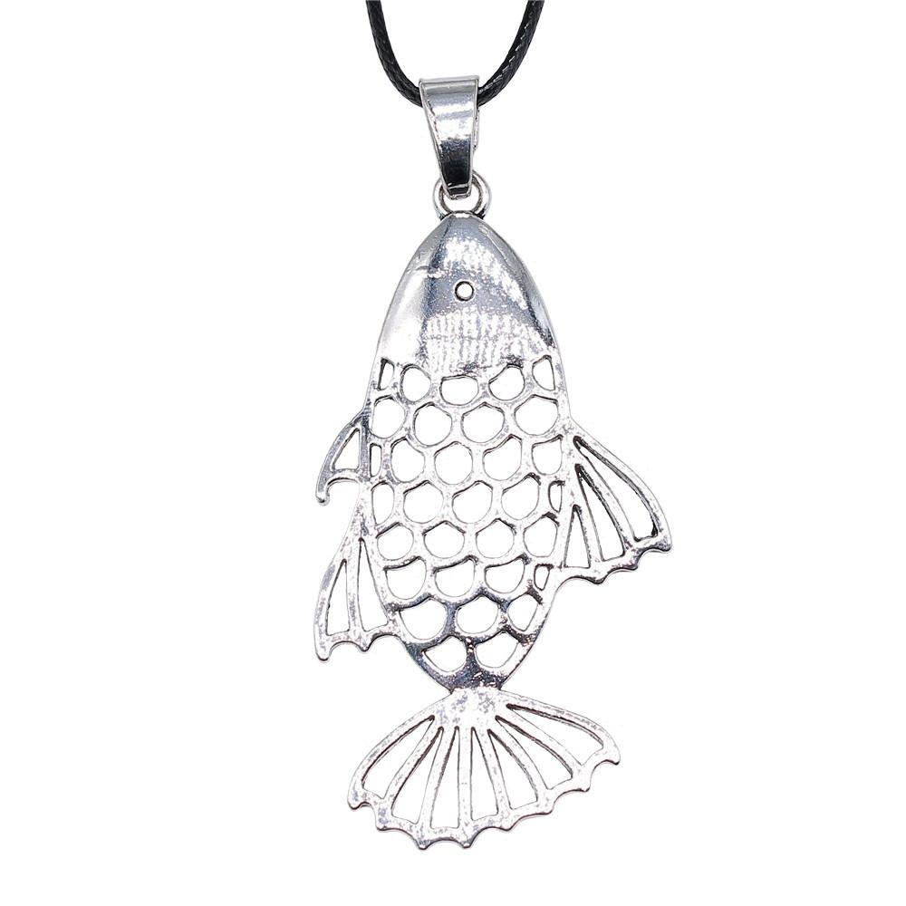 Marine Life Ocean Creatures Pendant Antique Bronze Metal Men Collar Necklace Trendy Gift