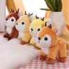 Key Ring Pendant Stuffed Deer Keychain Fawn Keychain Fluffy Elk Doll  Christmas Gifts
