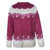 2020 Women's Autumn/Winter Casual Loose Mohair Chunky Knit Jacquard Sweater