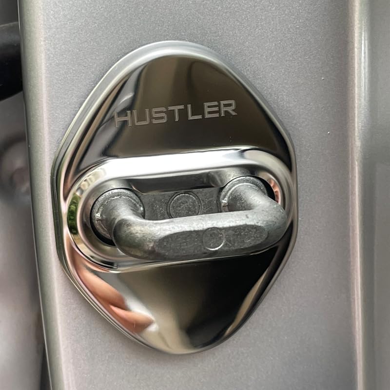 OKAYOHINN Kryt zámku dveří Suzuki Hustler Hustler, pokovené příslušenství, interiérové ​​díly z nerezové oceli, 4 ks, Hustler MR31SMR41SMR52SMR92S