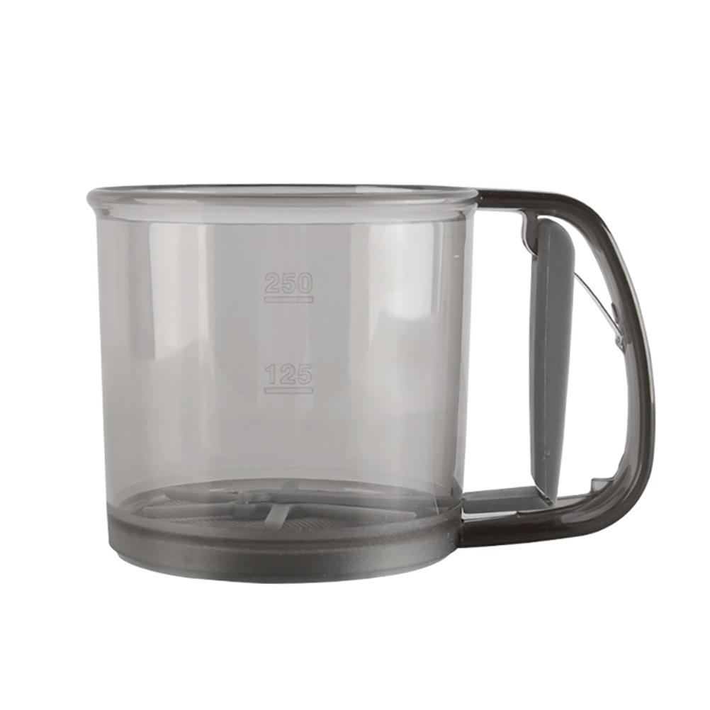 

Hand Held Flour Sieve Manual Flour Sifter Stainless Steel Flour Strainer L білий