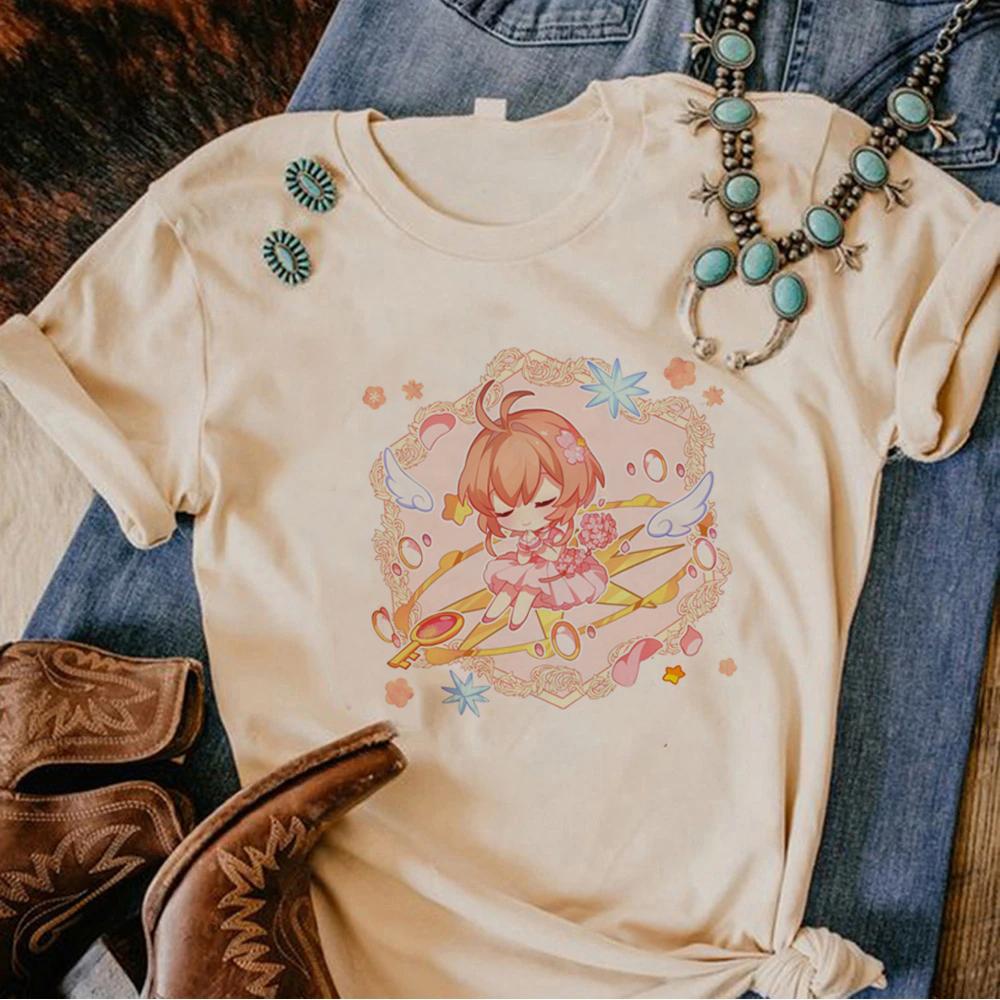 Cardcaptor Sakura tshirts Women designer tshirt female Japanese Unisexga y2k clothes