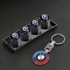 Car Tire Wheel Valve Caps Cover Metal Car Keychain Keyring For BMW i7 X7 G07 LCI iX I20 X1 U11 3 5 7 Series G70 G09 XM Accessory ZX2