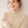 Fanzhen Women's Semi-High Collar Cashmere Sweater