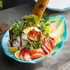 Light Luxury Restaurant Sushi Plate Creative Salmon Seafood Plate High End Exquisite Dessert Dining Plates Household Tableware