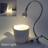 LED Reading Lights 360°Flexible Gooseneck Dimmable Table Lamp Clip On Indoor Bedroom Eye Protection Desk Light Book Clamp Lamp