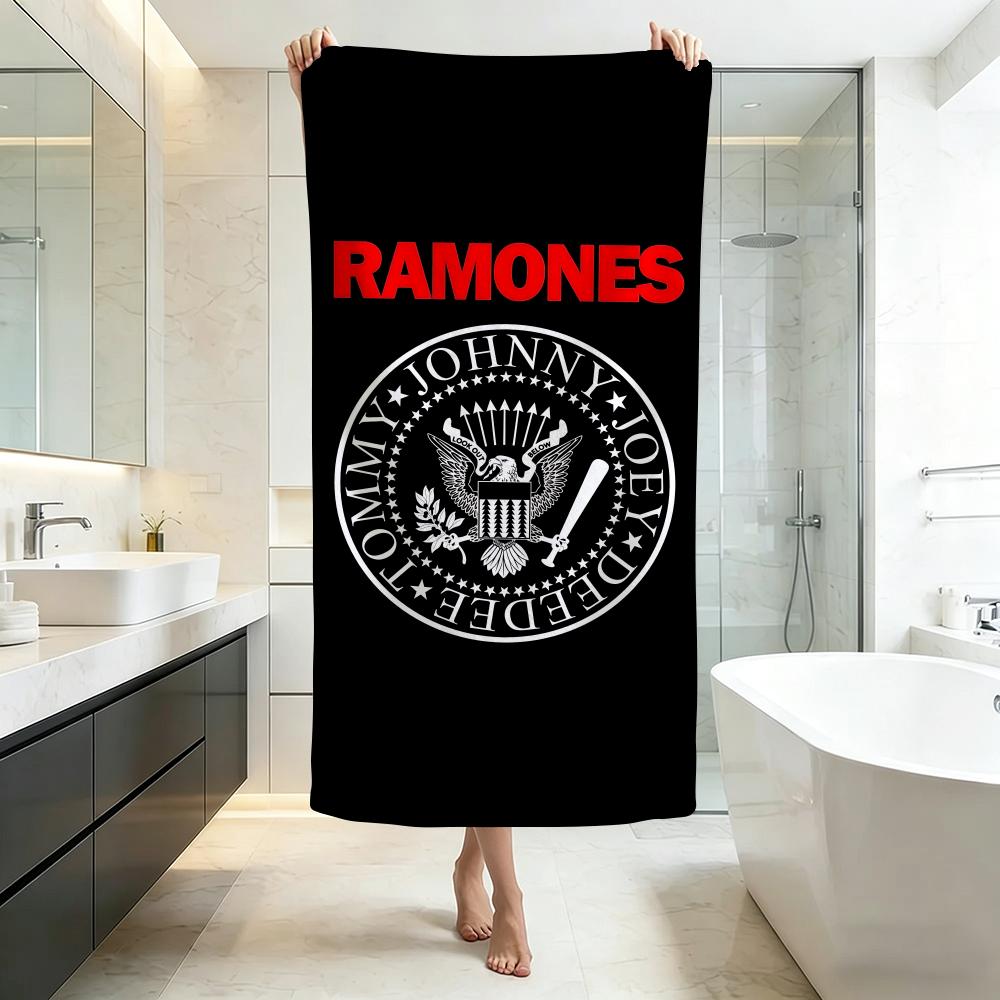 Retro R-RamonesS Towel Five-Star Hotel Quality Eco-Friendly Ultra Soft Thick Towels & Beach Towels