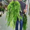 Artificial Spider Plant & Fern Hanging Decor - Trailing Green Vines for Wall & Ceiling