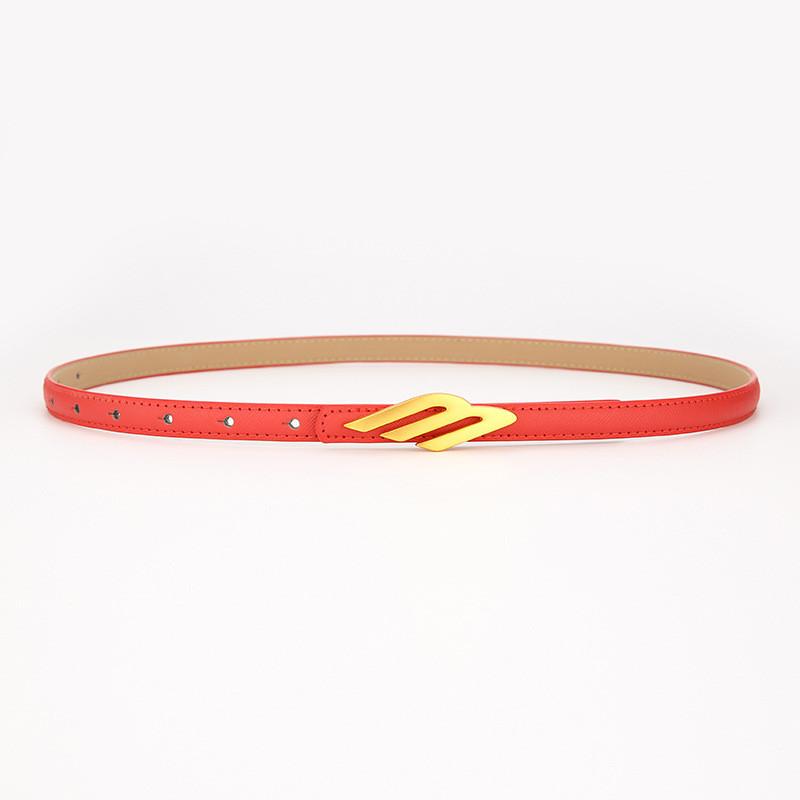Ladies Leather Belt For Women Fashion Casual Waist Belt With Smooth Buckle For Daily Wear