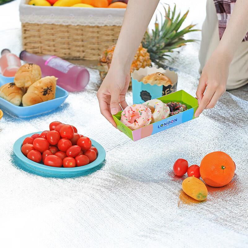 1Pc Outdoor Double-sided Aluminum Film Moisture-proof Mat Folding Thickened Portable Camping Picnic Mat Tent Moisture Partition Foldable Mat