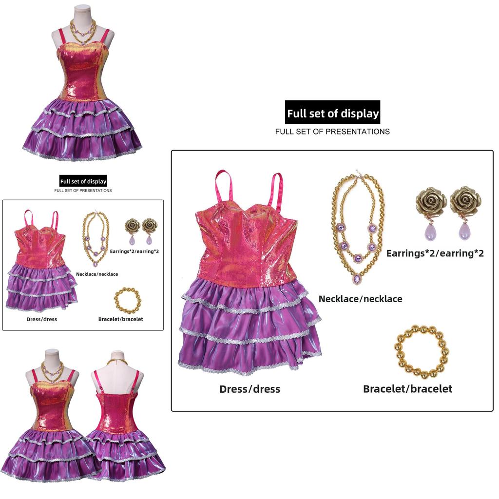 Barbie Life In The Dreamhouse Barbie Cosplay Kostüm Mit Satin Und Baumwollstoff Für Anime Fans